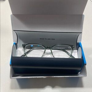Warby Parker Weathers Green Glasses